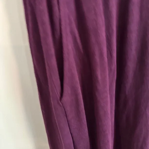 Free People Beach Audrina Maxi Dress Size Large Cut Out Back Purple Short Sleeve - Image 5