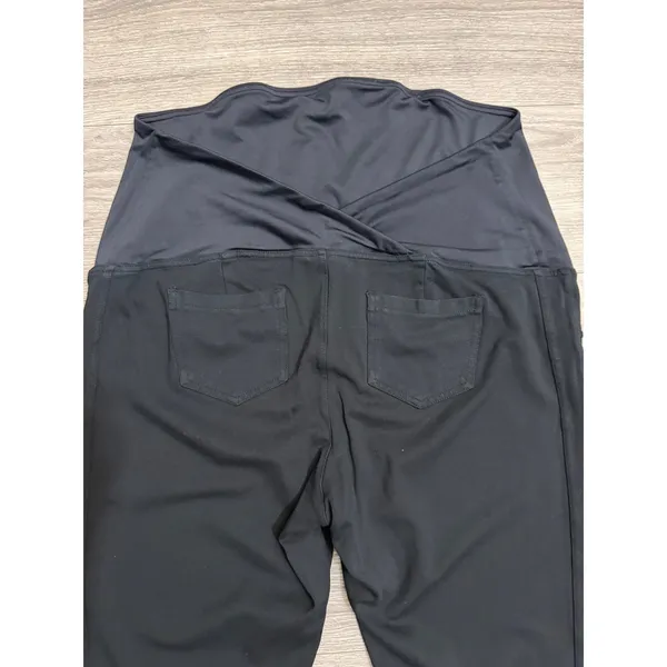 Isabel by‎ Ingrid & Isabel Womens XL Black Maternity Jeggings Full Belly Panel - Image 9