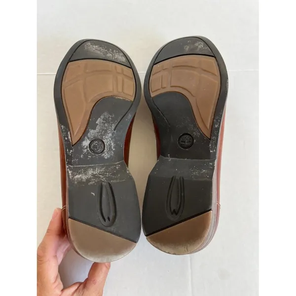 Timberland Womens Sz 9 SMART Brown Leather Shoes Slip On Loafer - Image 10