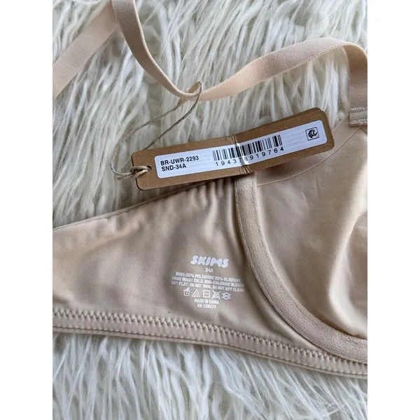 Skims Fits Everybody Unlined Demi Bra Sand Size 34A - Image 7