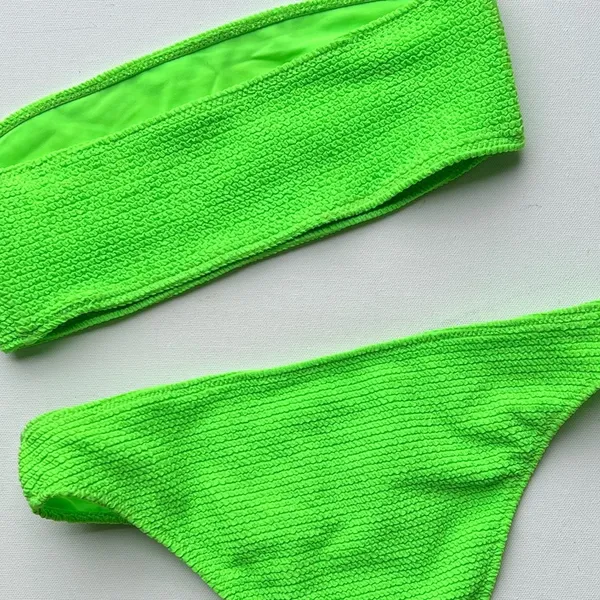 PACSUN L.A. Hearts Bandeau Bikini 2 Pc Set - Image 12