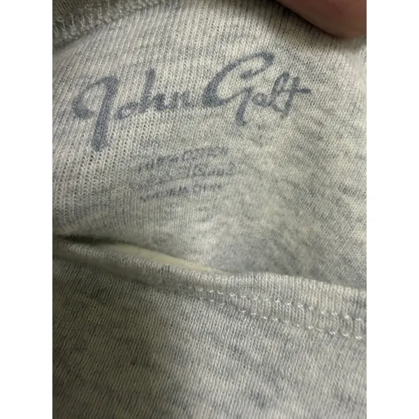 John Galt J Galt Heather Gray Boat Neck Long Sleeve Cotton Top MQ069G Z166 - Image 6