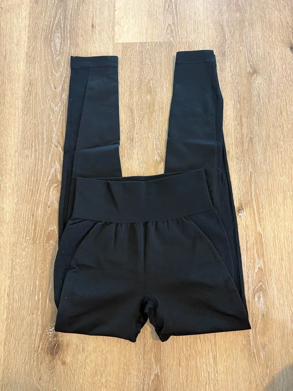 Gymshark Black High Waisted Athletic Leggings - Image 2