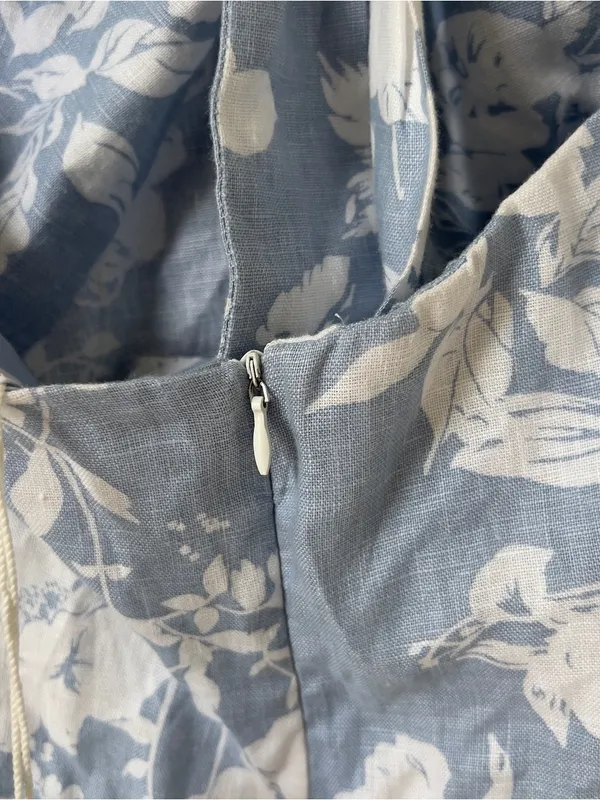 Reformation Samira Halter Neck Mini Dress - Blue New- NWT - Image 6
