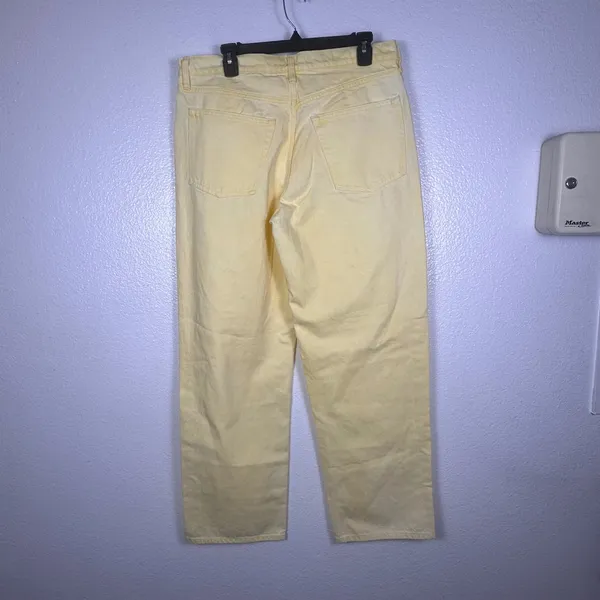 Universal‎ Thread Womens 90s Baggy Mid-Rise Jeans Yellow Acid Wash Size 10 NEW - Image 3