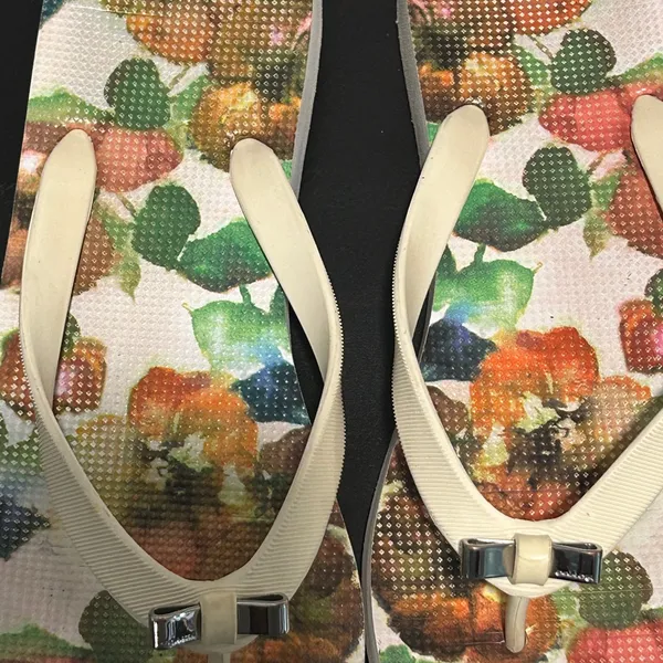 Coach Floral Sandals with Cream Straps - Image 3