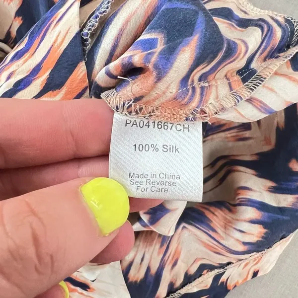 Parker Harrison silk romper in Deep Sea Sunrise Parke size small - Image 10
