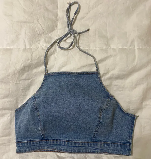 Forever 21 Jean halter top - Image 2