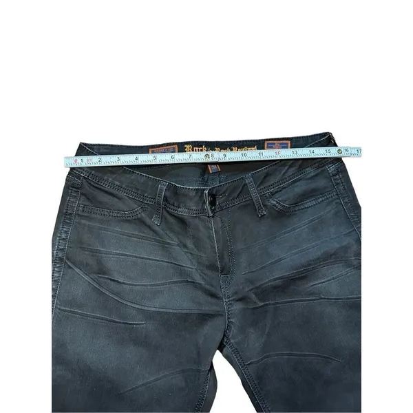 Rock Revival women’s black slim fitting boy‎ jegging jeans sz 31 - Image 4