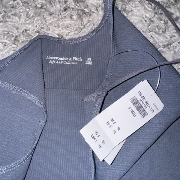 Abercrombie&Fitch Soft A&F Collection Ribbed Mini Bodycon Dress - Image 4