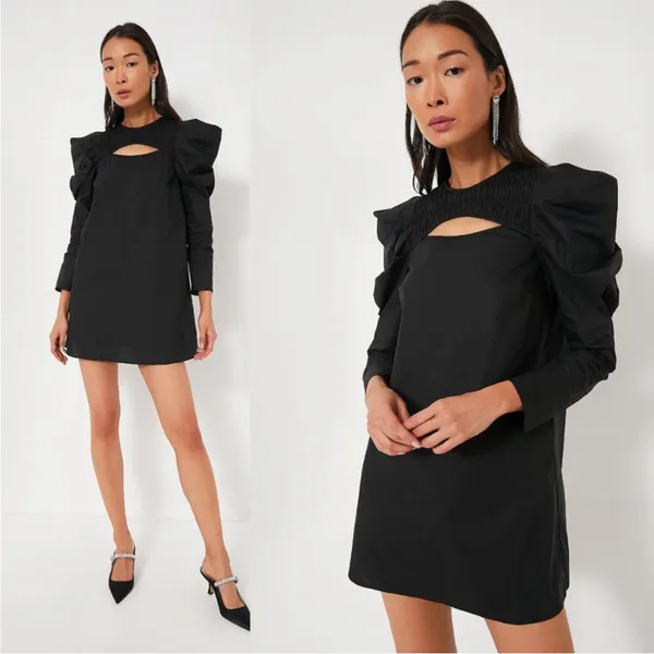 TUCKERNUCK Hyacinth House Black Keyhole Beckett Cocktail Party Mini Dress XS‎ - Image 9