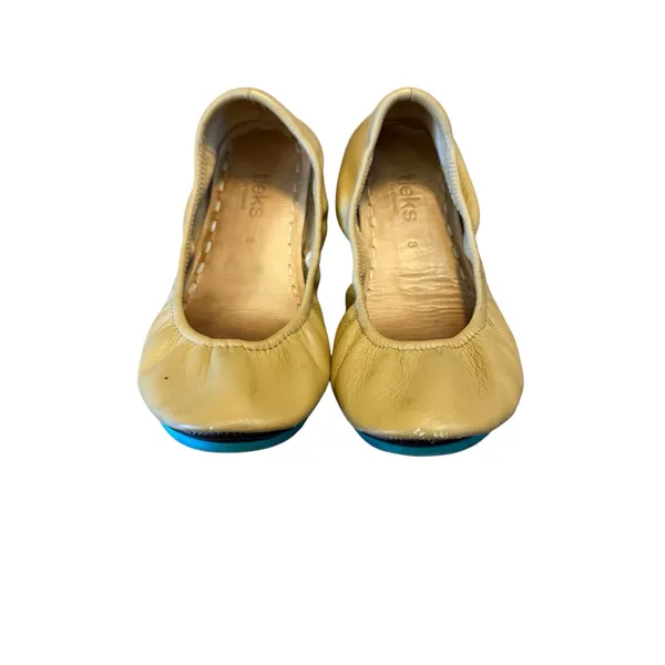 Tieks By Gavrieli Tan Brown Leather Comfort Foldable Flats Shoes Woman Sz 8 - Image 2
