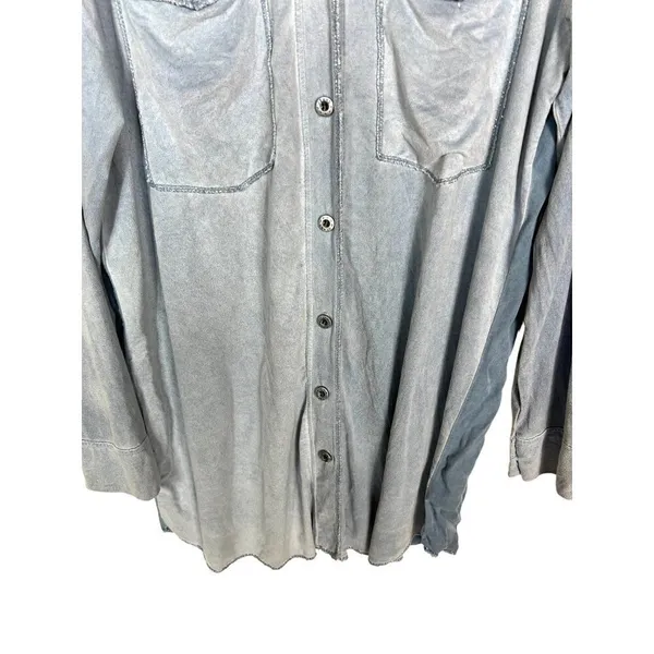 Scandal‎ button up top Blue Size M - Image 3