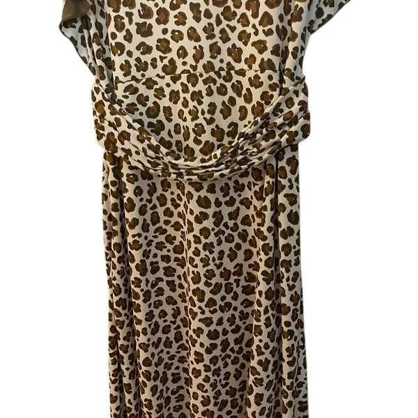 Tory Burch Women's Glady Animal Print Short Flutter Sleeve Dress - Image 10