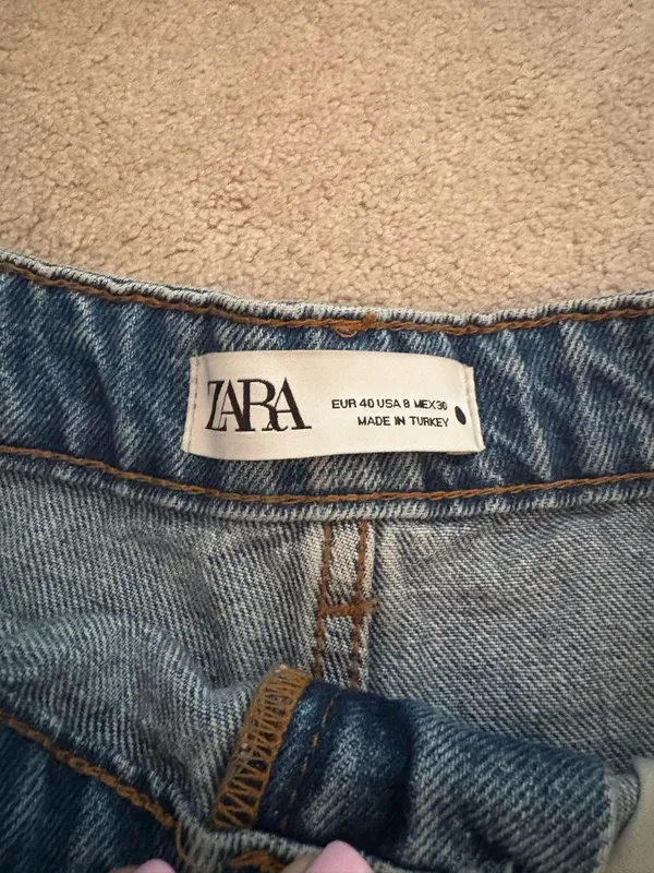 ZARA Denim Shorts High-Rise - Image 2