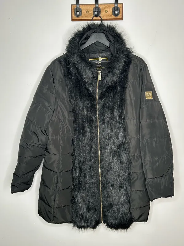 Versace 1969 Faux Fur-Accent Coat - Image 2