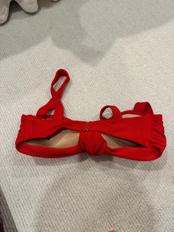 Beach Riot Red Bikini Top - Image 3
