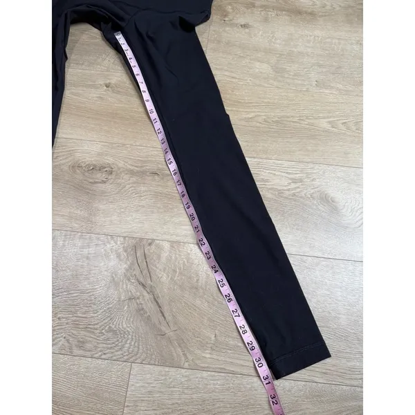 Lululemon Wunder Under High Rise Leggings Black Luon Full Length Size 6 Training - Image 5