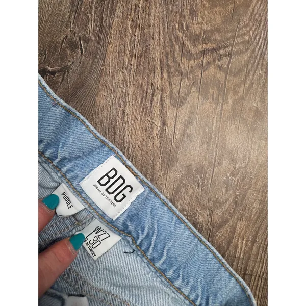BDG Urban Outfitters Patchwork Wide Leg Puddle Jeans Skater 26" Waist - Image 5