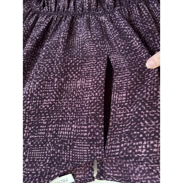 Prologue Plum Purple Printed Dress Casual Party Women Size Large‎ - Image 2