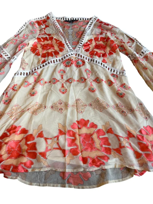 For Love And Lemons Barcelona Mini Dress Embroidered Rare Boho Size XS Women's - Image 7