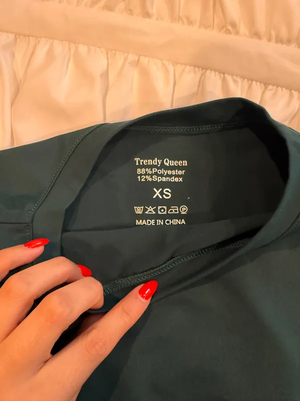 Green Long Sleeve Top Size XS - Image 2