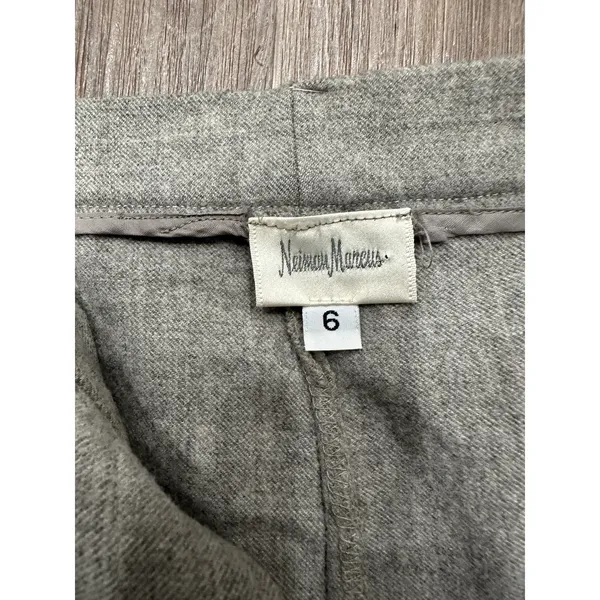 Neiman Marcus‎ Pants Women's 6 Beige Straight Leg Made In The USA - Image 4