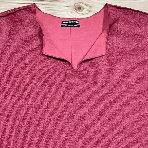Urban Outfitters Jax Inside Out Ribbed Notch Neck Top Women’s 2XL - Image 5