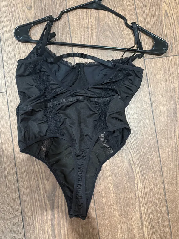 Lace Bodysuit Black - Image 2