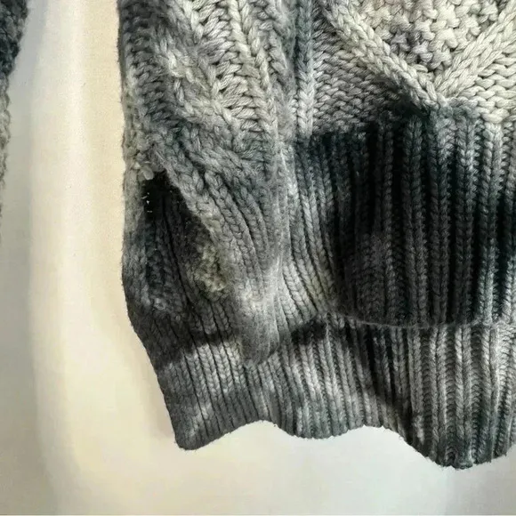 Anthropologie Pilcro Joni Tie Dye Cable Knit Hi Low Sweater‎ Womens Size Small - Image 6