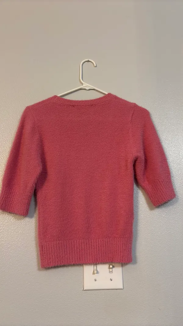 Pink soft quarter sleeve top Size XS - Image 2