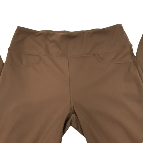 HALARA Day Stretch High Waist Flare Yoga Pant Sz XL Brown Athletic Travel Casual - Image 6