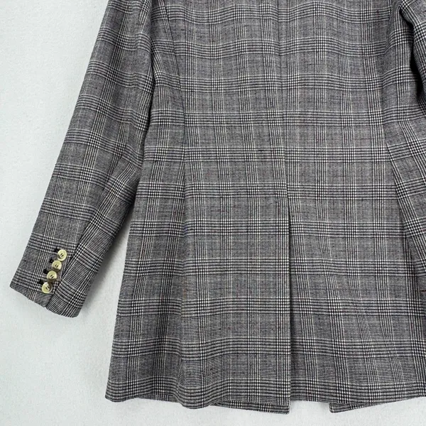Saylor by Free People Plaid Blazer Women S Glen Check Longline Tailored Jacket - Image 6