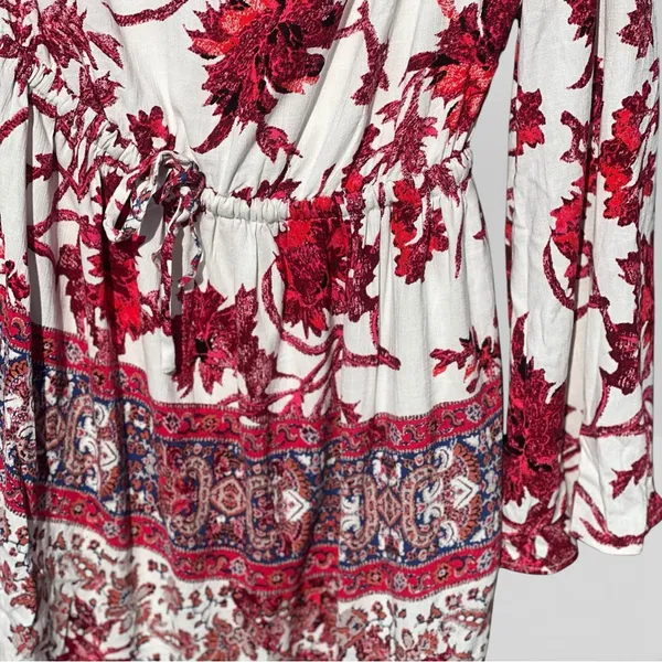 Free People Modern Nomad one-shoulder mini dress featuring a boho floral print - Image 11