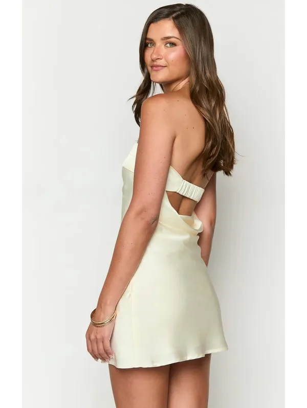 Beginning Boutique Annie Cream Strapless Mini Dress US 6 NWT - Image 2