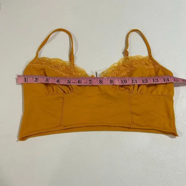 Princess Polly Mustard Lace Trim Bralette Top Size 6 US / AU 10 - Image 5