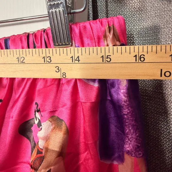 Womens Pink Satin-like Pajama‎ Set Shorts Sleepwear Loungewear XL Taylor Fashion - Image 7