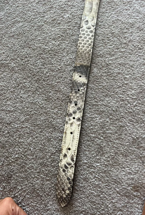 Snakeskin Italian Belt - Image 5