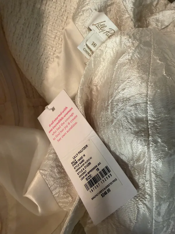 Lilly Pulitzer Morena Romper Ivory White Size 16 - Image 4