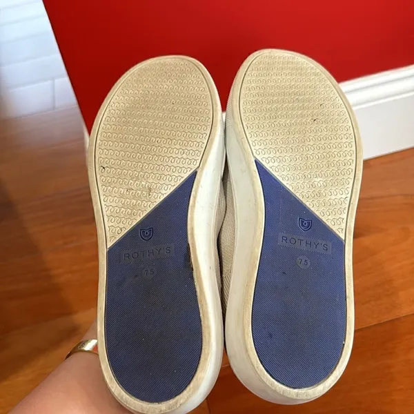 Rothy's‎ The Sneaker Womens Sand Shell Slip On Knit Flat Shoes 7.5 - Image 3