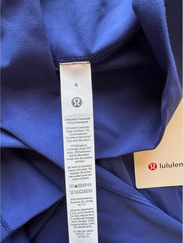Lululemon Align With Pockets High Rise 25” Clubhouse Blue Size 4 NWT - Image 6