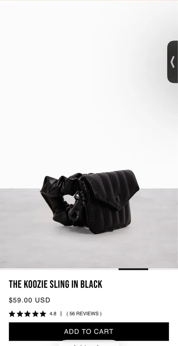 NWT BEIS the Koozie Sling in black - Image 4