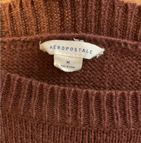 Aeropostale Brown Knit Sweater - Image 2