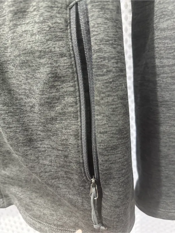 North face Women’s Gray/Black Zip up Fleece Jacket Size Small - Image 3