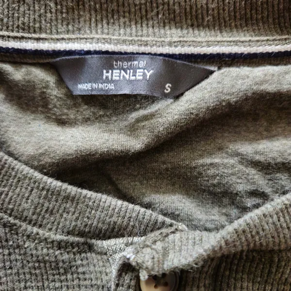 Members Mark Thermal Men’s Henley Size Small - Image 3