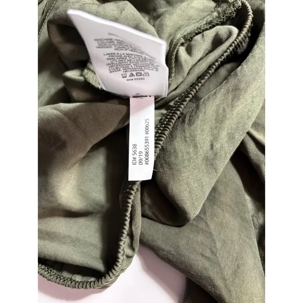 Express‎ womens wrap shirt green cropped at waist XS NWT - Image 6