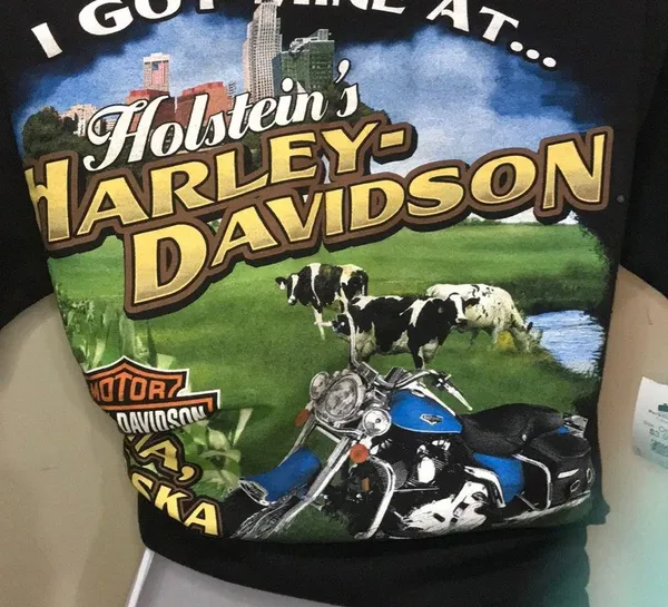 Harley Davidson graphic tee Nebraska black M - Image 2