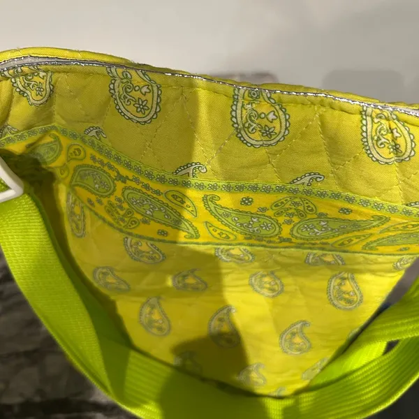 Paisley Patterned Yellow lunch Bag - Image 8