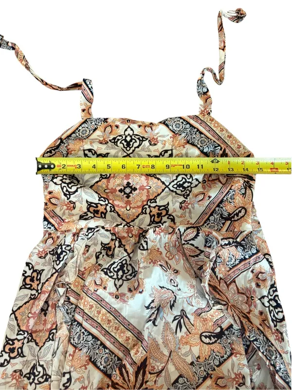 Abel the Label Anthropologie Marrakech Pastel Zodiac Maxi Dress Tie Back Size XS - Image 9