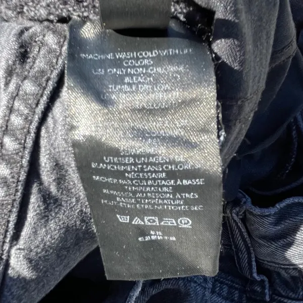 Free People We The Free Black Distressed Denim Shorts High‎ Rise Raw Hem Size 27 - Image 7